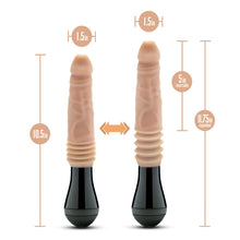 Load image into Gallery viewer, Dr. Skin Dr. Knight Thrusting Gyrating Vibrating Dildo Beige
