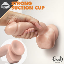 Load image into Gallery viewer, Dr Skin Glide 8.5in Self Lubricating Dildo W Balls Vanilla
