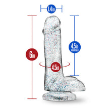 Load image into Gallery viewer, Naturally Yours 6 Glitter Cock Sparkling Clear &quot;
