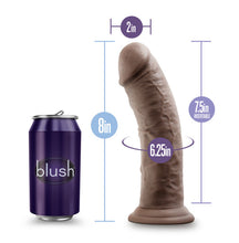Load image into Gallery viewer, Au Naturel 8in Dildo W/ Suction Cup Chocolate
