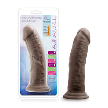 Load image into Gallery viewer, Au Naturel 8in Dildo W/ Suction Cup Chocolate
