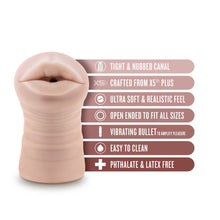 Load image into Gallery viewer, Enlust Nicole Vibrating Stroker Beige
