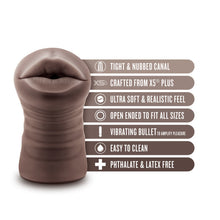 Load image into Gallery viewer, Enlust Krystal Vibrating Stroker Brown
