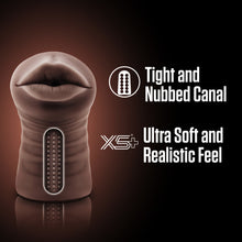 Load image into Gallery viewer, Enlust Krystal Vibrating Stroker Brown
