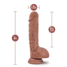 Load image into Gallery viewer, Au Naturel Big Billy 9in Dildo Mocha
