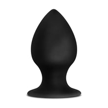 Load image into Gallery viewer, Anal Adventures Platinum Silicone Anal Stout Plug Large Black
