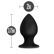 Load image into Gallery viewer, Anal Adventures Platinum Silicone Anal Stout Plug Large Black
