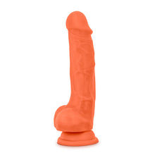 Load image into Gallery viewer, Neo Elite 7.5in Silicone Dual Density Cock W/ Balls Neon Orange

