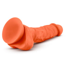 Load image into Gallery viewer, Neo Elite 7.5in Silicone Dual Density Cock W/ Balls Neon Orange
