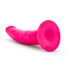 Load image into Gallery viewer, Neo Elite 7.5in Silicone Dual Density Cock Neon Pink
