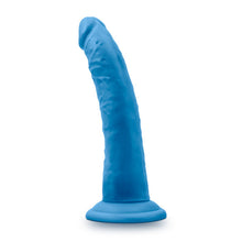 Load image into Gallery viewer, Neo Elite 7.5in Silicone Dual Density Cock Neon Blue
