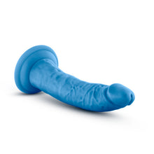 Load image into Gallery viewer, Neo Elite 7.5in Silicone Dual Density Cock Neon Blue
