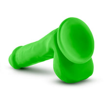Load image into Gallery viewer, Neo Elite 6in Silicone Dual Density Cock W/ Balls Neon Green
