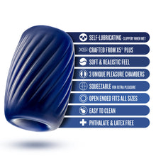 Load image into Gallery viewer, Rize Turbine Self Lubricating Stroker Blue
