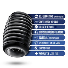 Load image into Gallery viewer, Rize Grasp Self Lubricating Stroker Black
