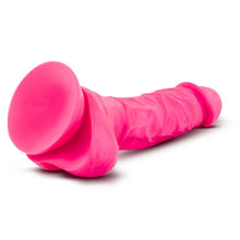 Load image into Gallery viewer, Neo 7.5 Dual Density Cock W/balls Neon Pink &quot;
