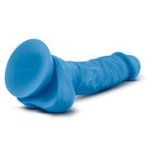 Load image into Gallery viewer, Neo 7.5 Dual Density Cock W/balls Neon Blue &quot;
