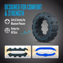 Load image into Gallery viewer, Performance Plus Engage 2 Cock Ring Set Plat/blk
