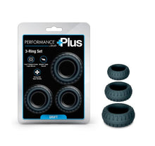 Load image into Gallery viewer, Performance Plus Drift 3 Cock Ring Set Black
