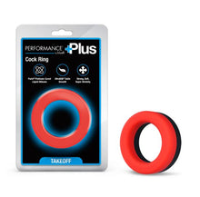 Load image into Gallery viewer, Performance Plus Takeoff Cock Ring Black/red
