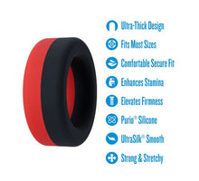 Load image into Gallery viewer, Performance Plus Takeoff Cock Ring Black/red
