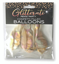 Load image into Gallery viewer, Glitterati Penis Confetti Balloons
