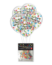 Load image into Gallery viewer, Happy F*ing Birthday Confetti Balloons
