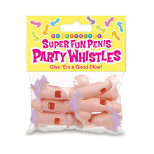 Load image into Gallery viewer, Super Fun Penis Party Whistles 6pk
