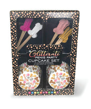 Load image into Gallery viewer, Glitterati Penis Party Cupcake Set
