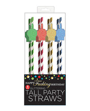 Load image into Gallery viewer, Happy F*ing Birthday Tall Party Straws
