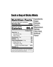 Load image into Gallery viewer, Suck A Bag Of Minty Dicks 5pc Bags Display Of 100 Bags
