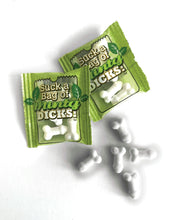 Load image into Gallery viewer, Suck A Bag Of Minty Dicks 5pc Bags Display Of 100 Bags
