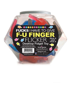 F-u Finger Flicker Fidget Toy Fishbowl 24 Pcs