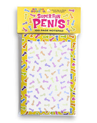 Super Fun Penis Notepad