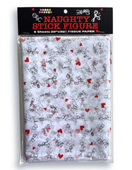 Naughty Stick Figure Tissue Paper