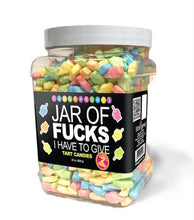 Load image into Gallery viewer, Jar Of Fucks I Have To Give Tart Candy 2lb
