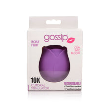 Load image into Gallery viewer, Gossip Rose 10x Silicone Clit Suction Stimulator Violet
