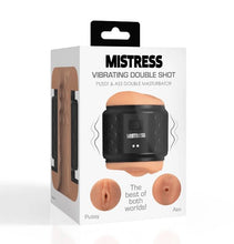 Load image into Gallery viewer, Mistress Vibrating Double Shot Pussy &amp; Ass Double Masturbator
