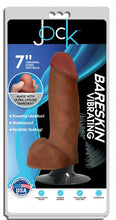Load image into Gallery viewer, Jock Bareskin 7in Vibrating Latte Dildo W/ Balls
