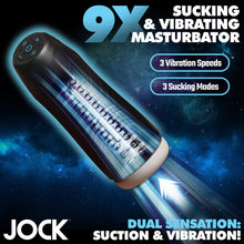 Load image into Gallery viewer, Jock 9x Sucking &amp; Vibrating Masturbator

