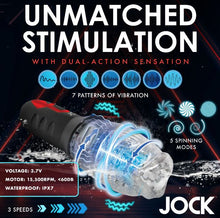 Load image into Gallery viewer, Jock Spinning &amp; Vibrating Masturbator
