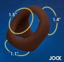 Load image into Gallery viewer, Jock Silicone Cock &amp; Bll Ring Dark
