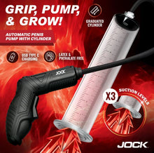 Load image into Gallery viewer, Jock Advanced Power Pumper Penis Pump W/cylinder
