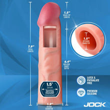 Load image into Gallery viewer, Jock Enhancers 1.5in Realistic Penis Extension Light
