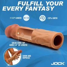 Load image into Gallery viewer, Jock Enhancers 1.5in Realistic Penis Extension Medium
