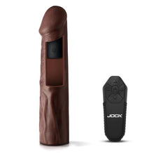 Load image into Gallery viewer, Jock Enhancers 1.5in Realistic Penis Extension Vibrating Dark
