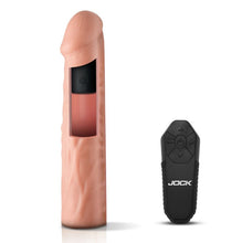 Load image into Gallery viewer, Jock Enhancers 1.5in Realistic Penis Extension Vibrating Light
