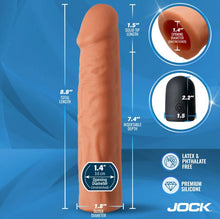 Load image into Gallery viewer, Jock Enhancers 1.5in Realistic Penis Extension Vibrating Medium
