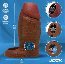 Load image into Gallery viewer, Jock Enhancers Penis Enhancer W/ Ball Strap Dark
