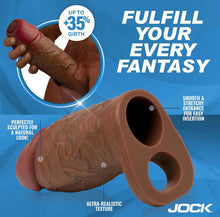 Load image into Gallery viewer, Jock Enhancers Penis Enhancer W/ Ball Strap Dark
